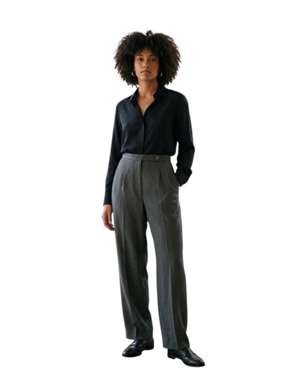 Vintage Giorgio Armani Borgonuovo 21 Gray Pants Trousers Italy Sz 42 US 6